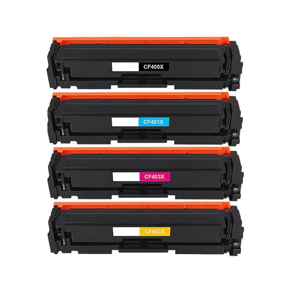 Cheap Compatible Toner HP 201X (CF400X CF401X CF403X CF402X) for HP Colour LaserJet printers
